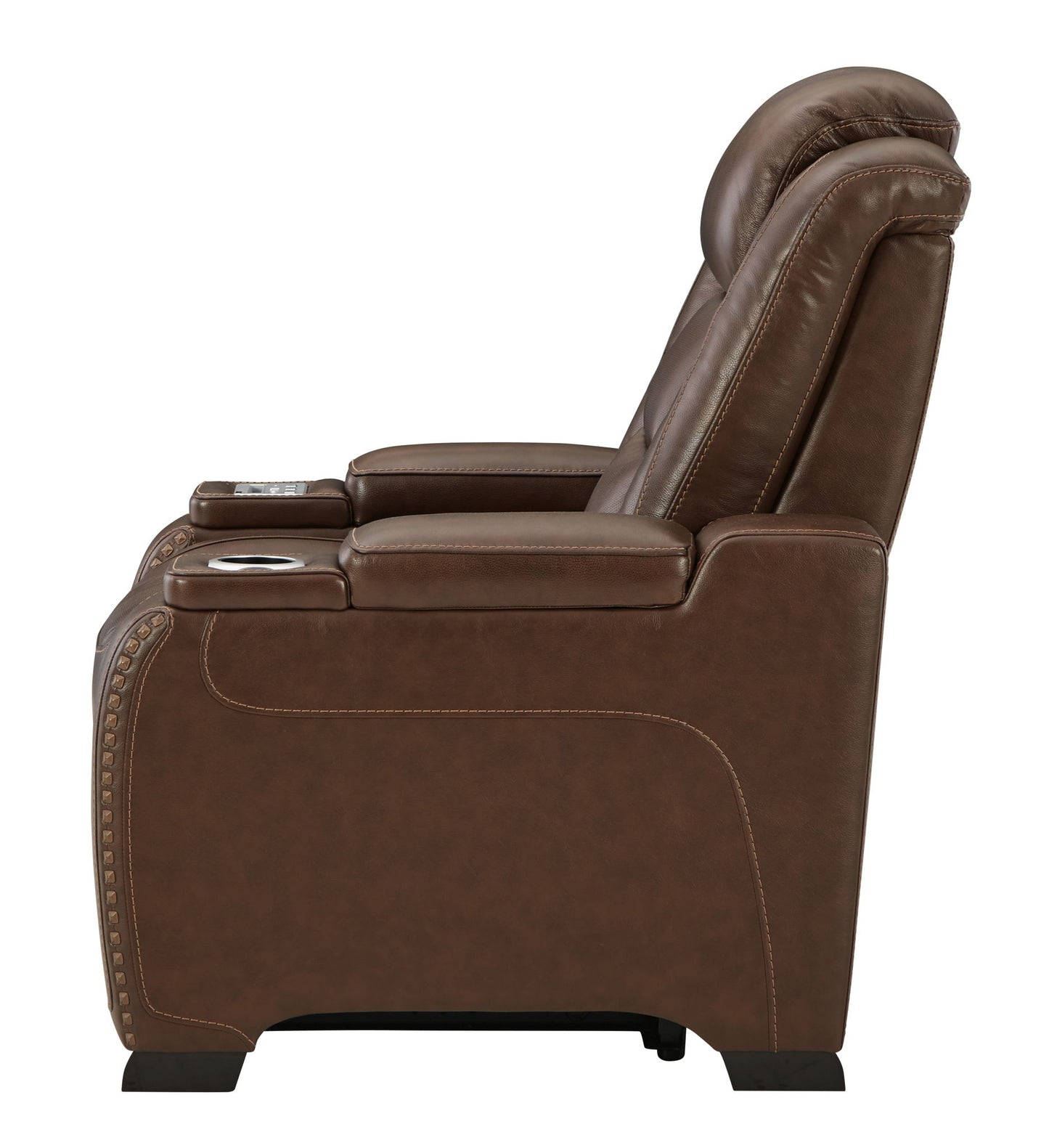 The Man-den - Mahogany - Pwr Recliner/Adj Headrest