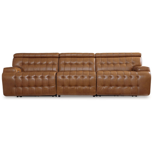 Temmpton - Chocolate - 3-Piece Power Reclining Sectional Sofa