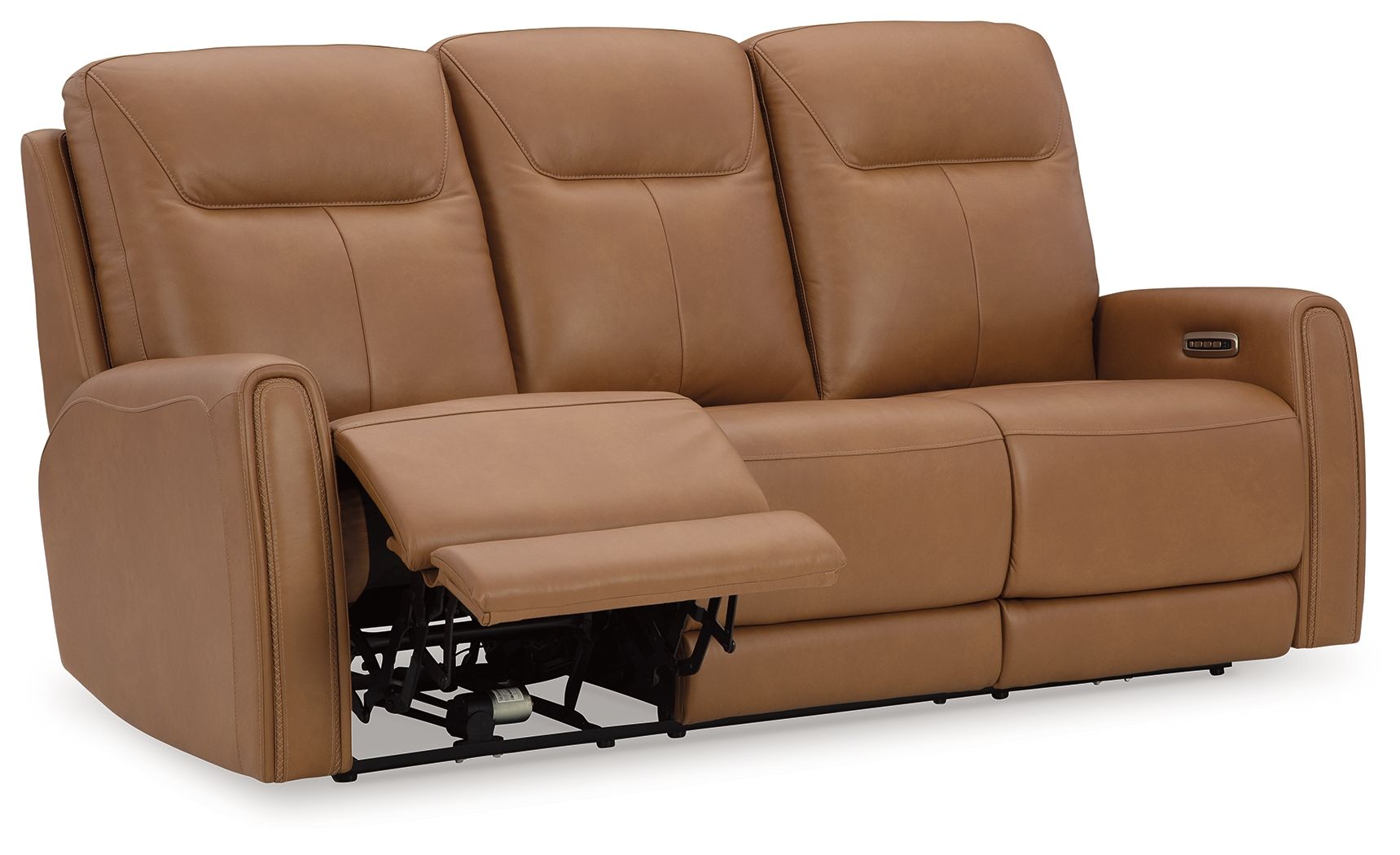 Tryanny - Butterscotch - Power Reclining Sofa With Adj Headrest