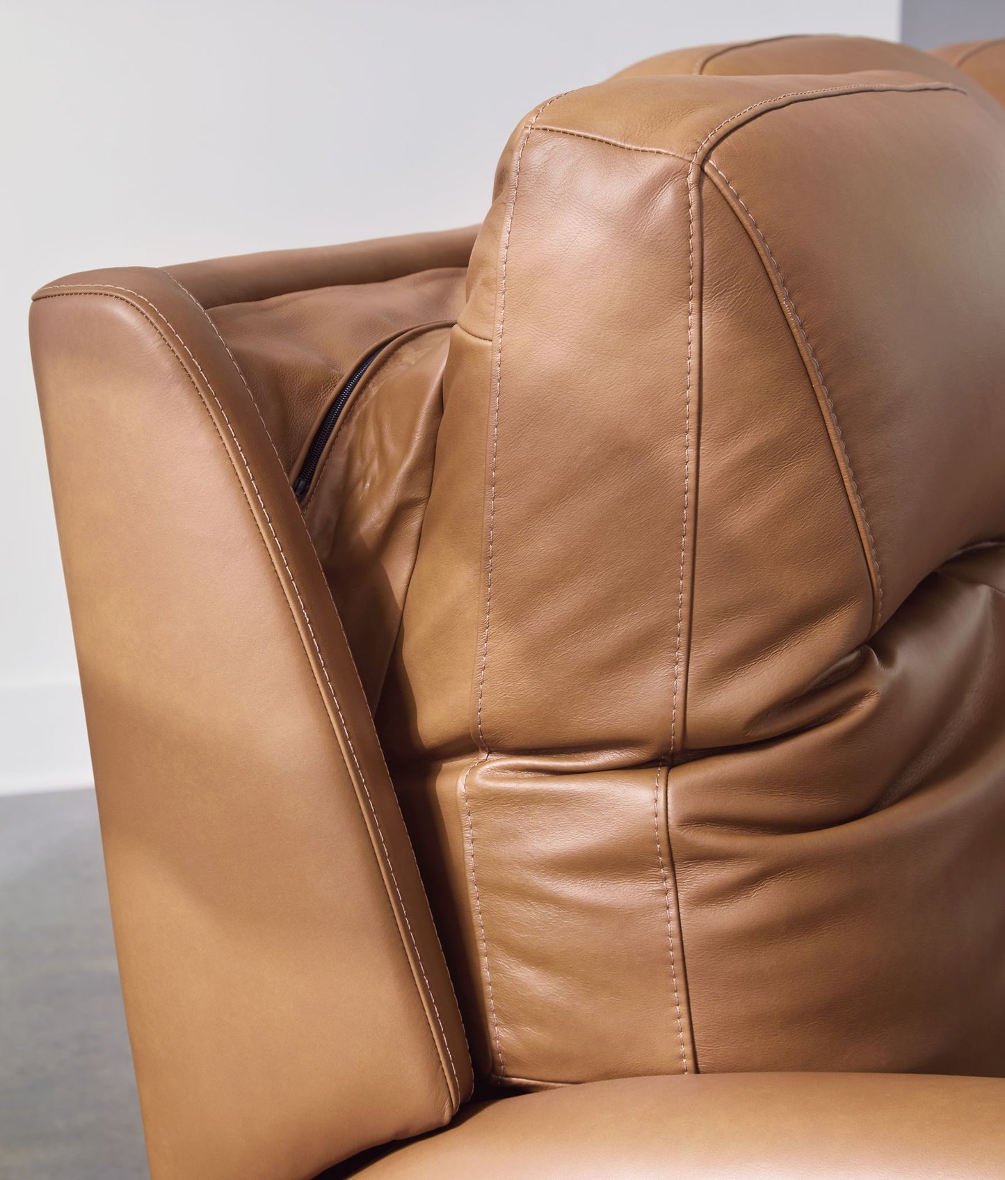 Tryanny - Butterscotch - Power Reclining Sofa With Adj Headrest