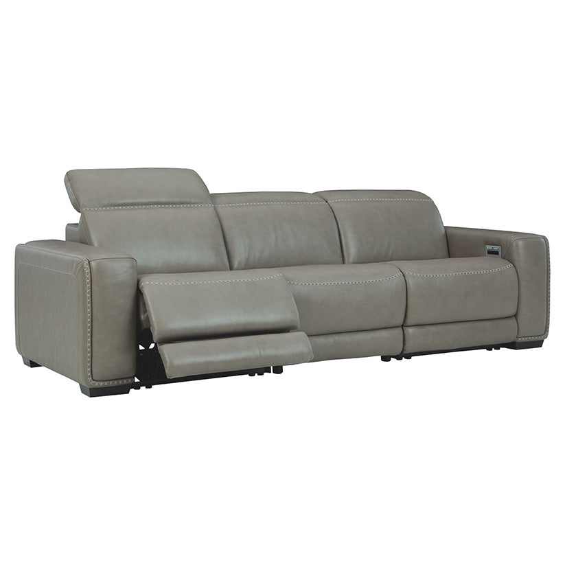 Correze - Gray - Power Sofa 3 Pc Sectional