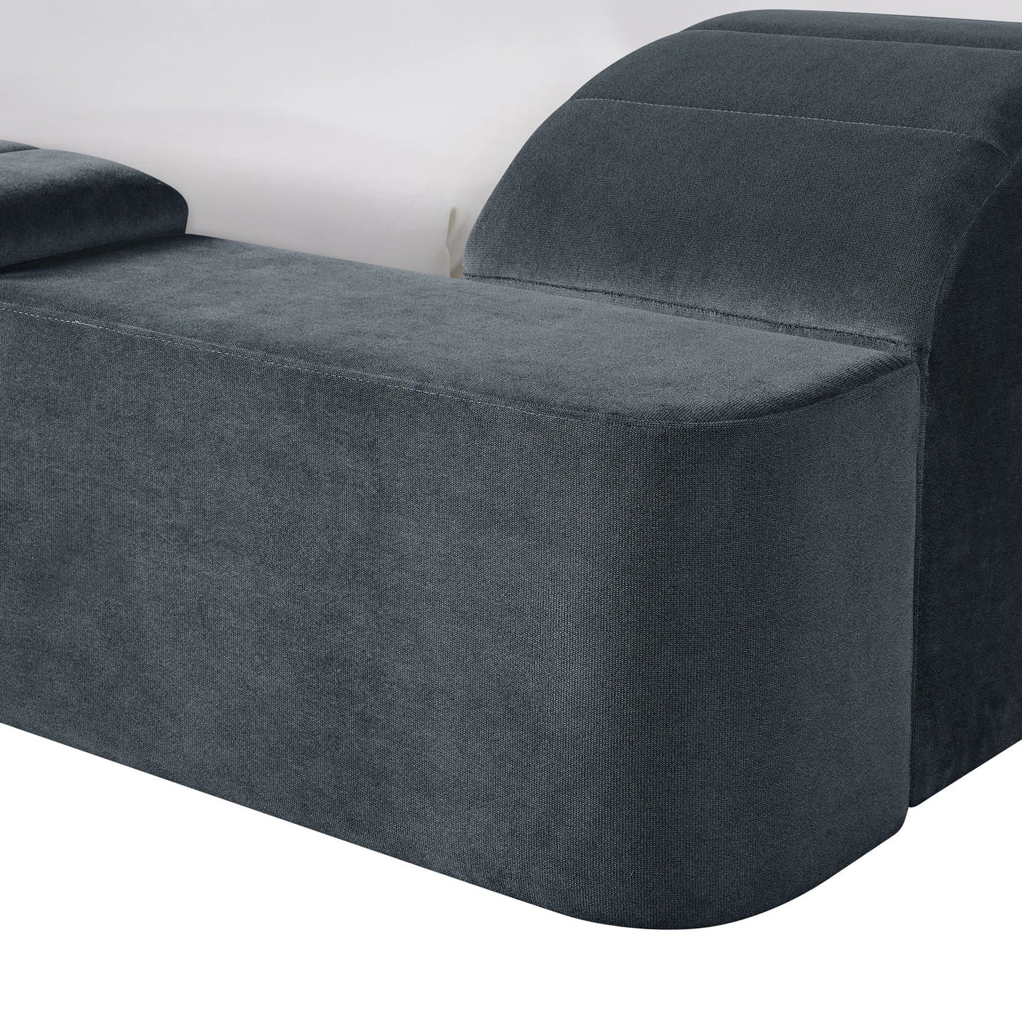 Ottawa - Queen Upholstered Transformer Bed With Electronic Features - Gray Linen