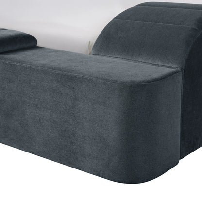 Ottawa - Queen Upholstered Transformer Bed With Electronic Features - Gray Linen