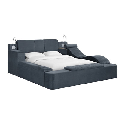 Ottawa - Queen Upholstered Transformer Bed With Electronic Features - Gray Linen
