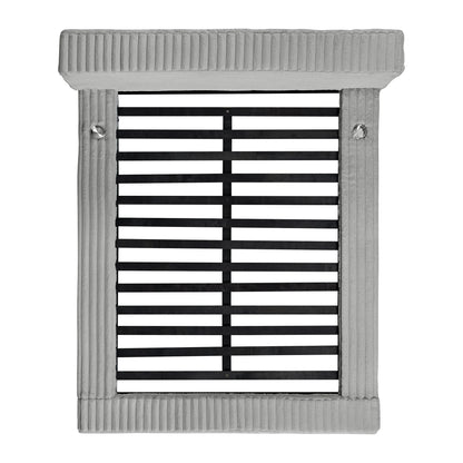 Rosebery - Queen Upholstered Bed With 2 Pillows - Light Gray Corduroy