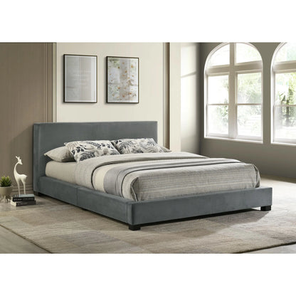 Brookhaven - Full Upholstered Bed - Gray