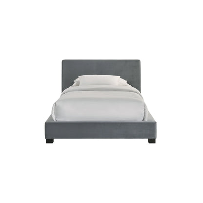 Brookhaven - Twin Upholstered Bed - Gray