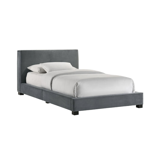 Brookhaven - Twin Upholstered Bed - Gray