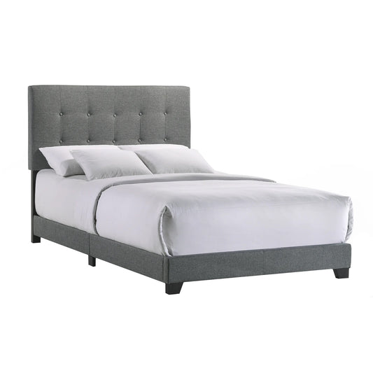 Addyson - Upholstered Full Bed - Gunmetal