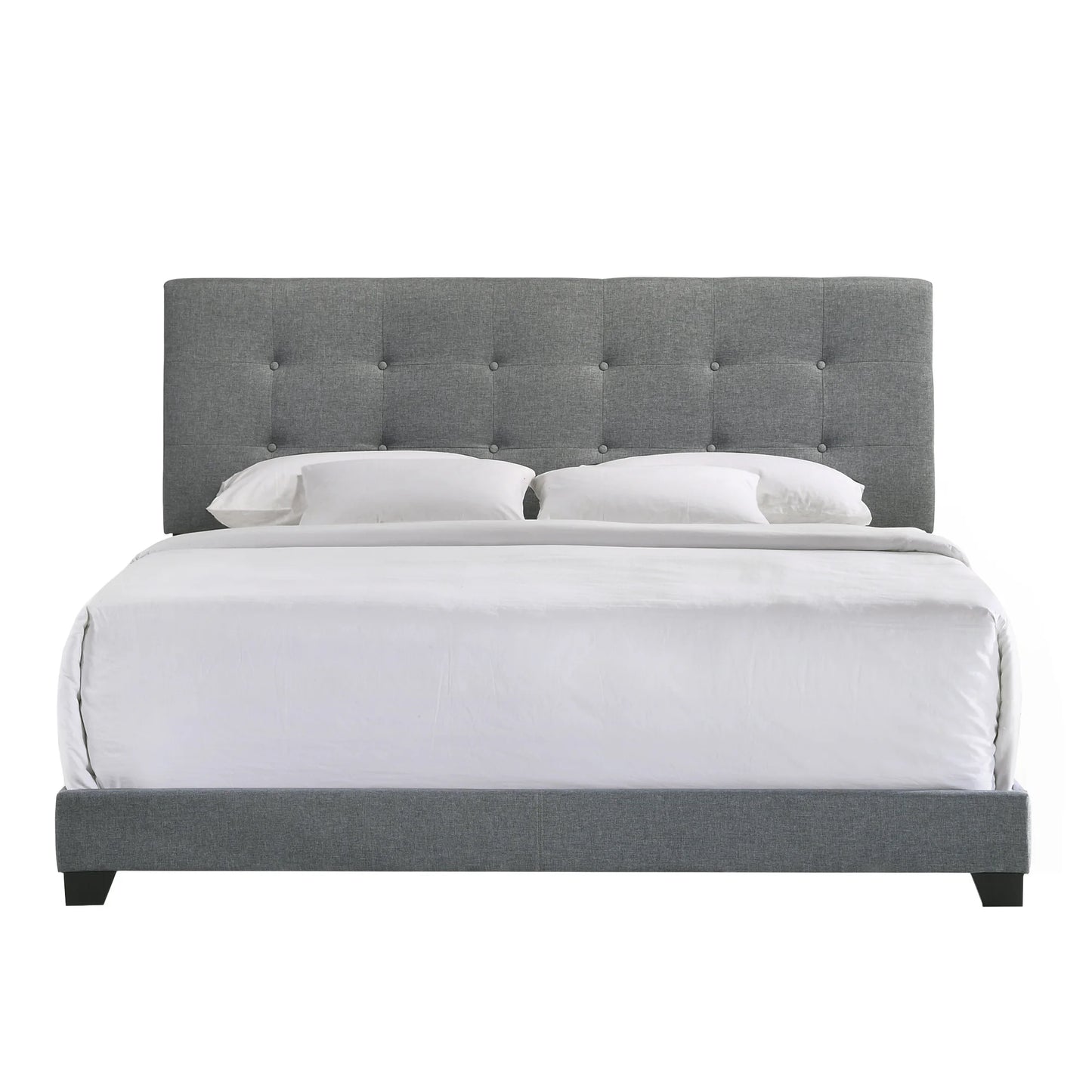 Addyson - Upholstered King Bed - Gunmetal