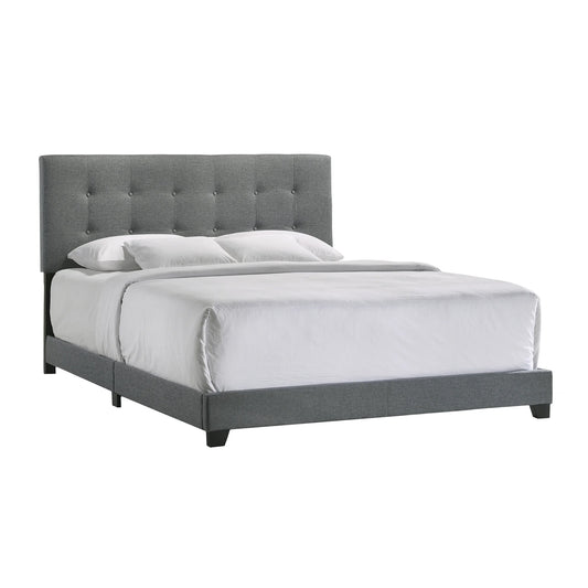 Addyson - Upholstered King Bed - Gunmetal