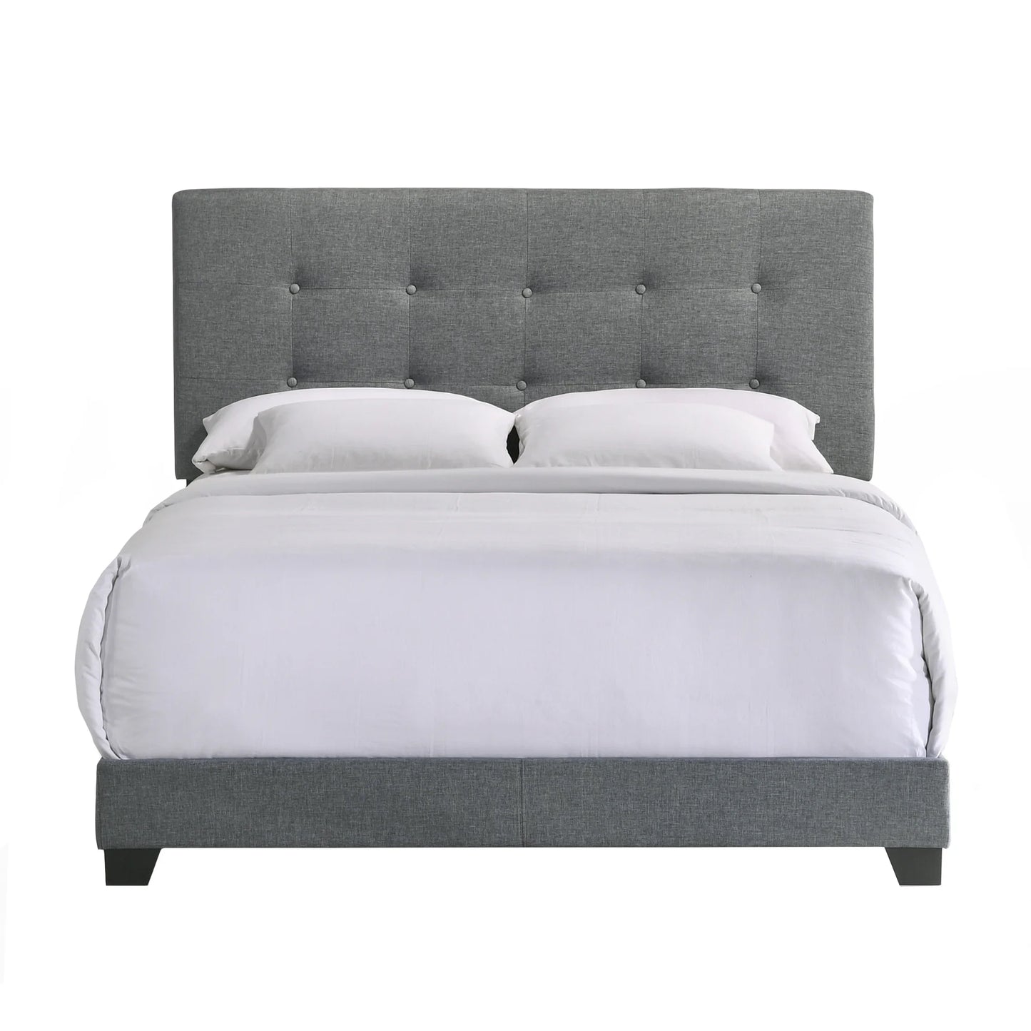 Addyson - Upholstered Queen Bed - Gunmetal