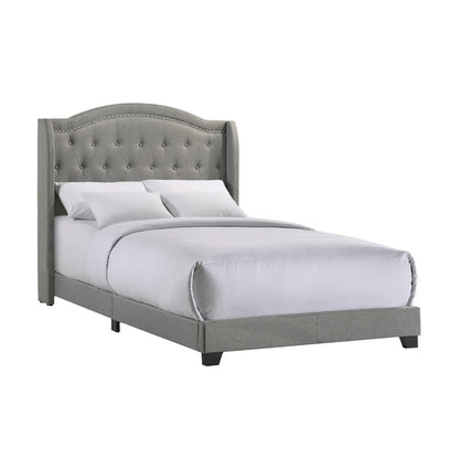 Rhyan - Upholstered Full Bed - Smoke Finish
