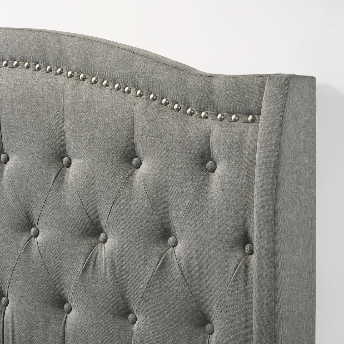 Rhyan - Upholstered Queen Bed - Smoke Finish