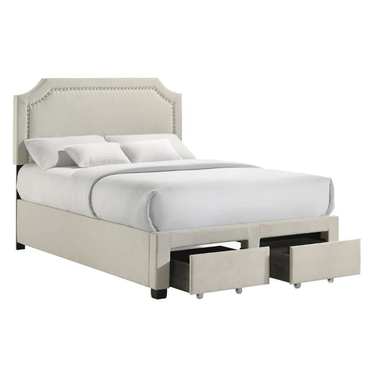 Tropic - Full Storage Bed - Beige