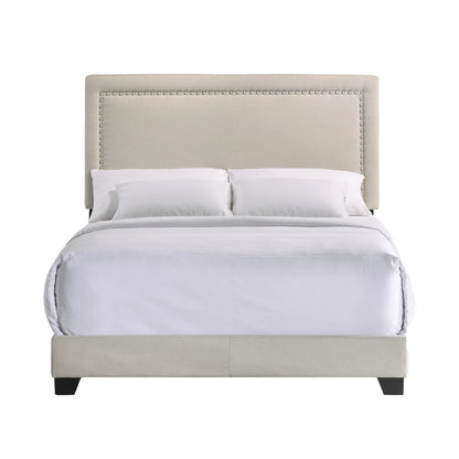 Zion - Upholstered Full Bed - Fog
