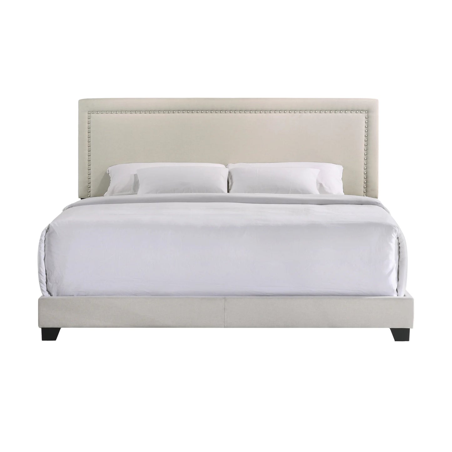 Zion - Upholstered King Bed - Fog