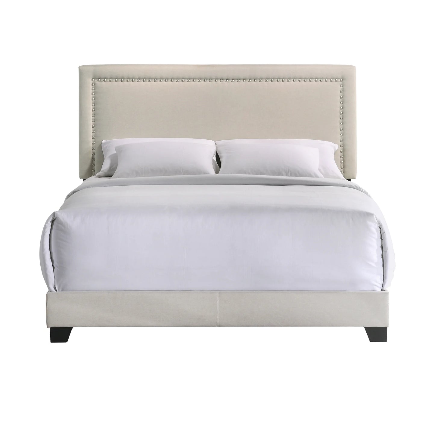 Zion - Upholstered Queen Bed - Fog