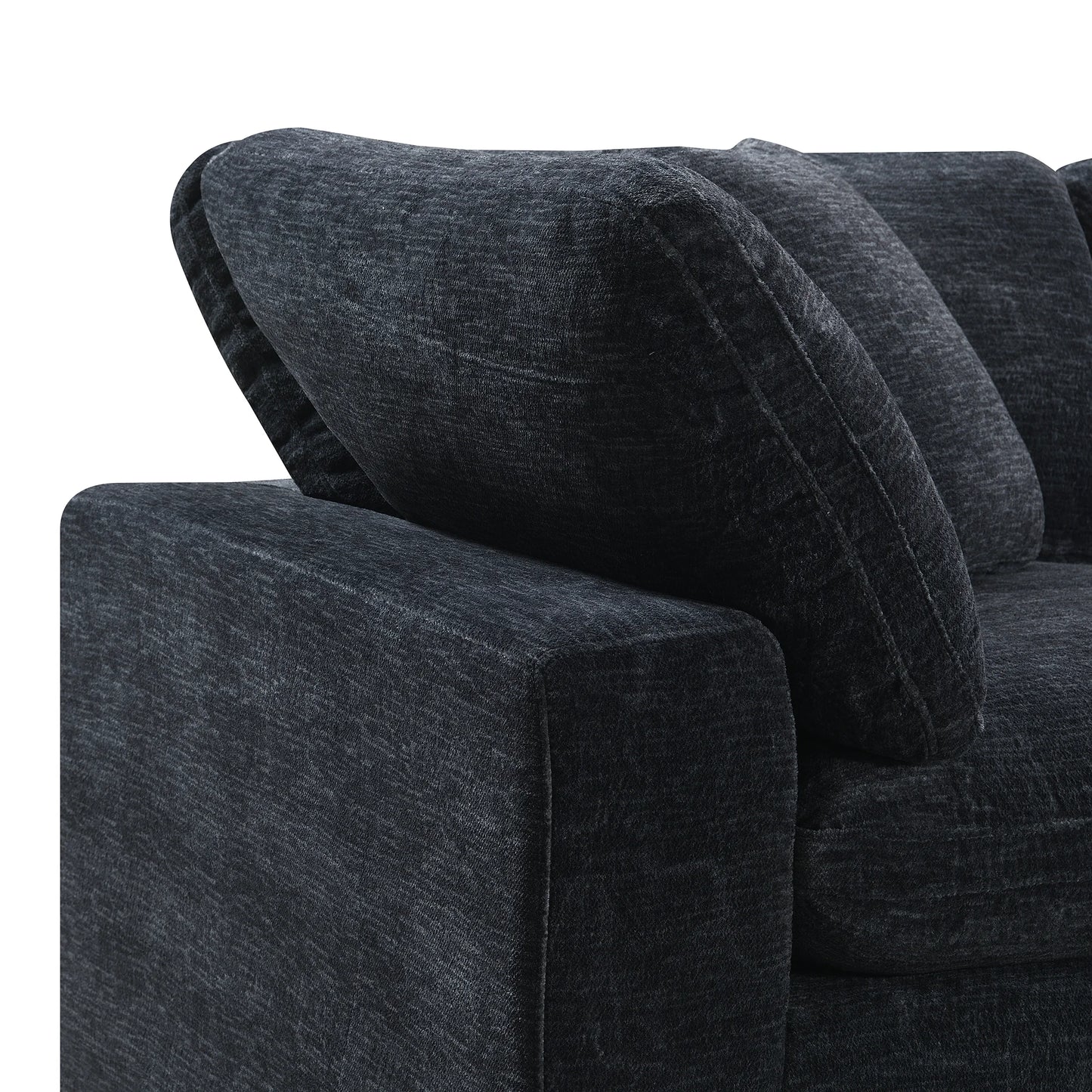 Cloud 9 - Modular 3 Piece Living Room Set - Zaftag Ebony