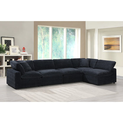 Cloud 9 - Modular 5 Piece Living Room Set - Zaftag Ebony