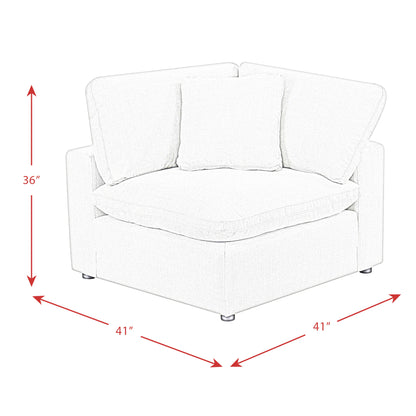 Cloud 9 - Modular 5 Piece Living Room Set - Zaftag Ebony