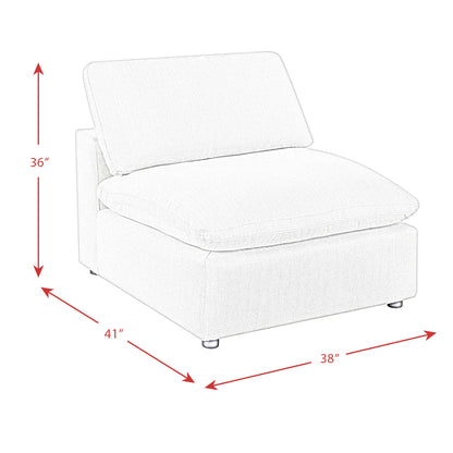 Cloud 9 - Modular 5 Piece Living Room Set - Zaftag Ebony