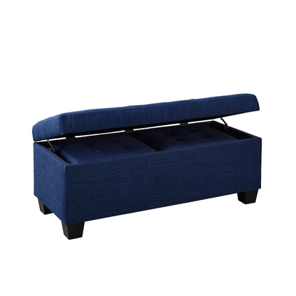 Ethan - Storage Ottoman (Set of 3) - Blue