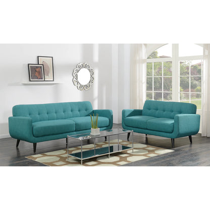 Hadley - 4480 Love Seat Heirloom Teal With No Pillow