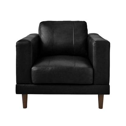 Hampton - Chair - Fiero Black (Top Grain/Pvc)
