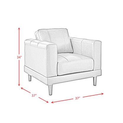 Hampton - Chair - Fiero Black (Top Grain/Pvc)