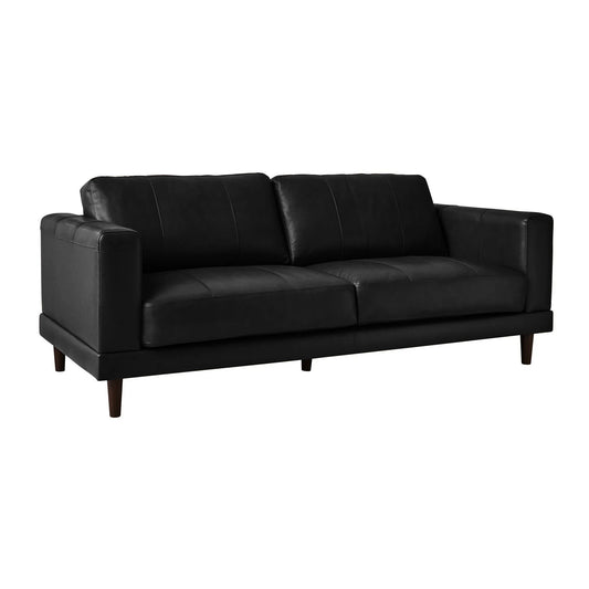 Hampton - Sofa - Fiero Black (Top Grain/Pvc)