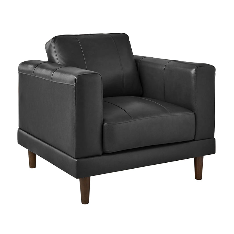Hampton - Chair - Fiero Charcoal (Top Grain / Pvc)
