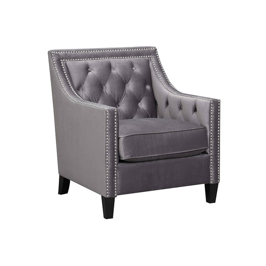 Tiffany - Accent Chair - Gun Metal