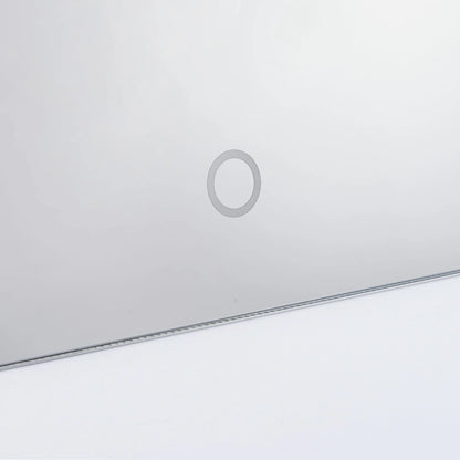 Irvine - Mini Vanity With Stool, LED And USB - Glossy White