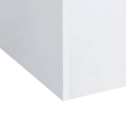 Irvine - Mini Vanity With Stool, LED And USB - Glossy White