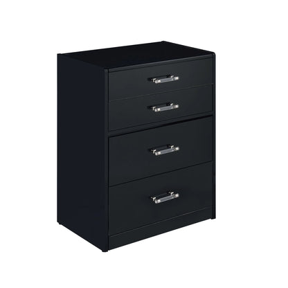 Irvine - Mini Vanity With Stool, LED And USB - Glossy Black