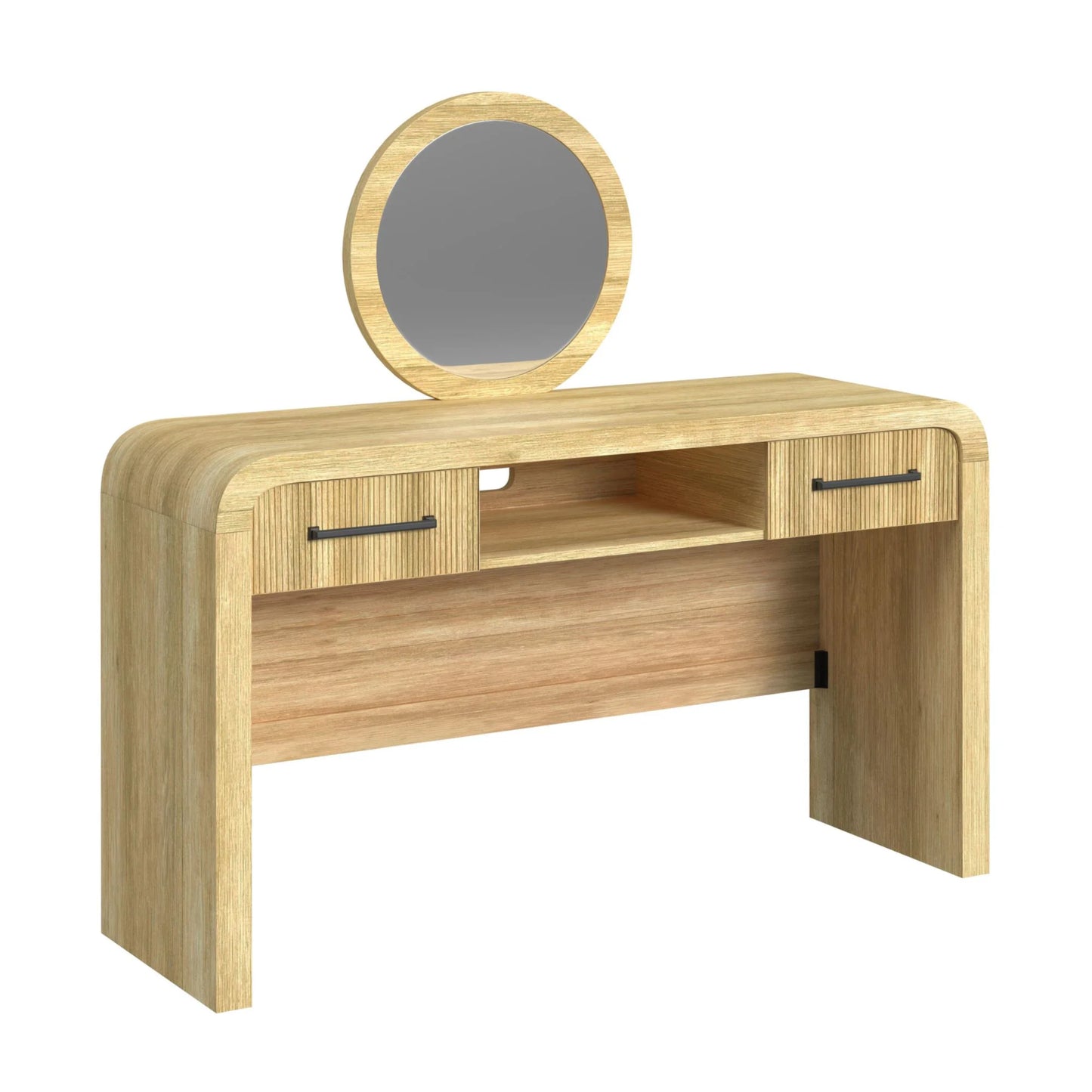 Ridgemont - Dressing Table And Mirror - Natural