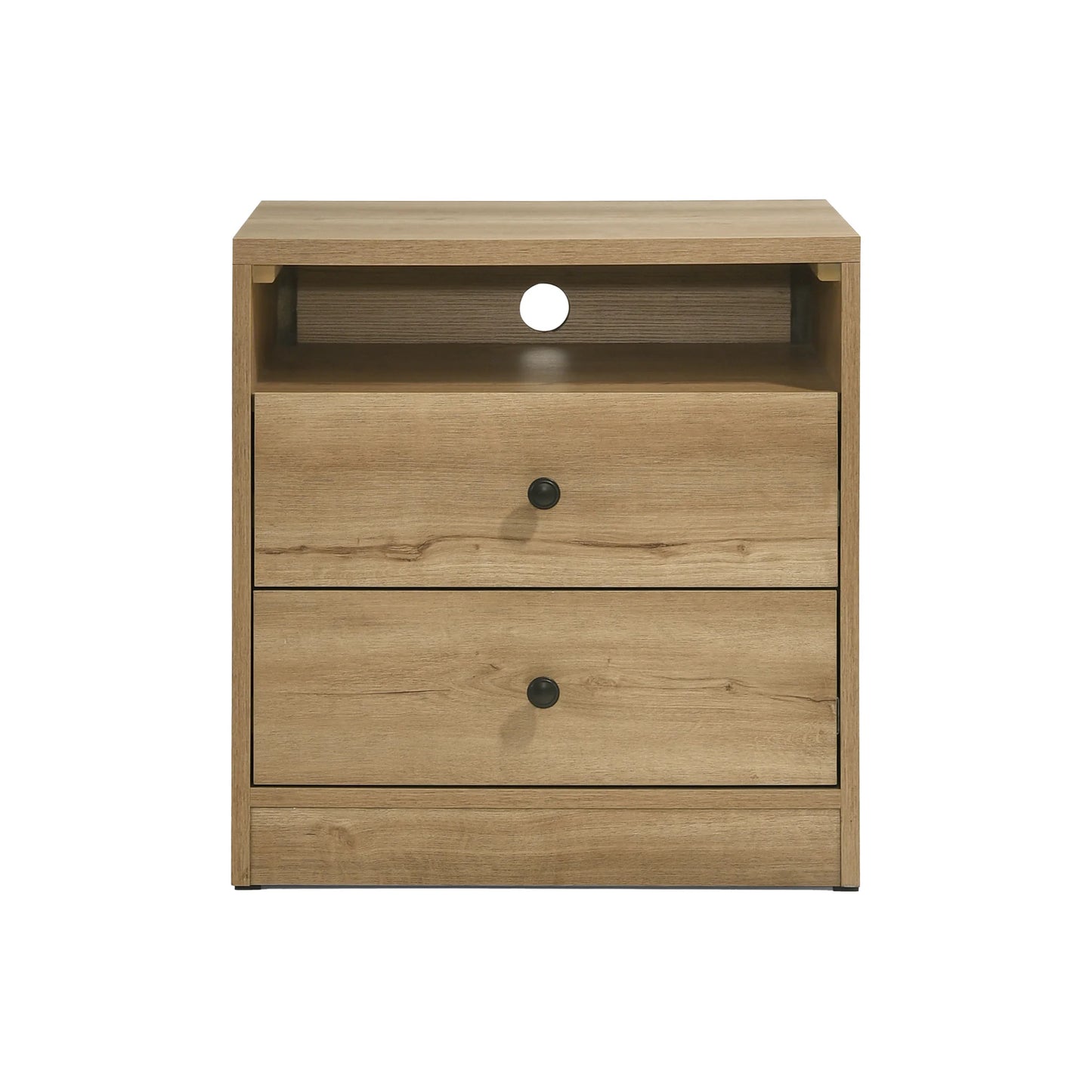 Vega - Nightstand - Natural Oak Melamine