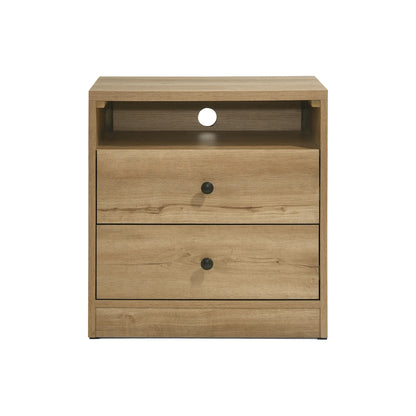 Vega - Nightstand - Natural Oak Melamine