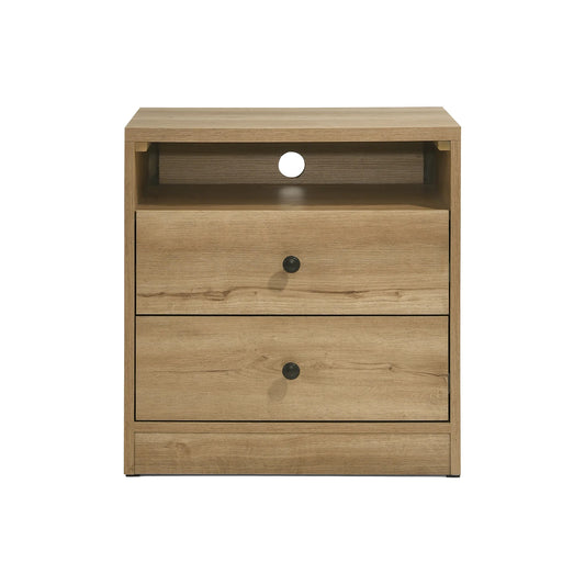 Vega - Nightstand - Natural Oak Melamine