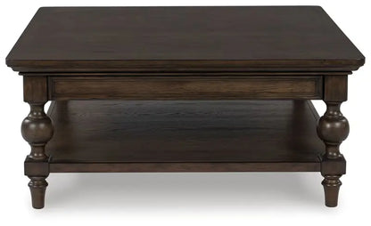 Veramond - Dark Brown - Square Cocktail Table 2