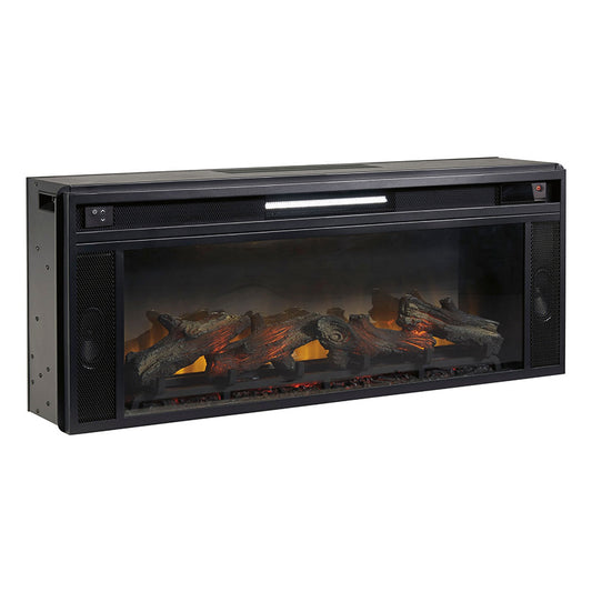 Entertainment - Black - Fireplace Insert - Rectangular