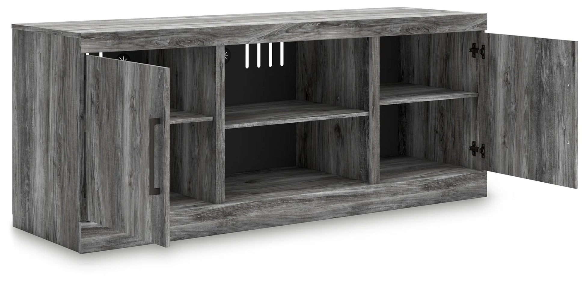 Baystorm - Gray - LG TV Stand With Fireplace Option-3