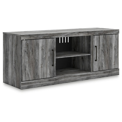 Baystorm - Gray - LG TV Stand With Fireplace Option