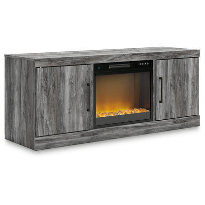 Baystorm - Gray - 64" TV Stand With Electric Fireplace