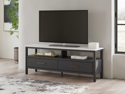 Cadmori - Black / White - Extra Large TV Stand 1
