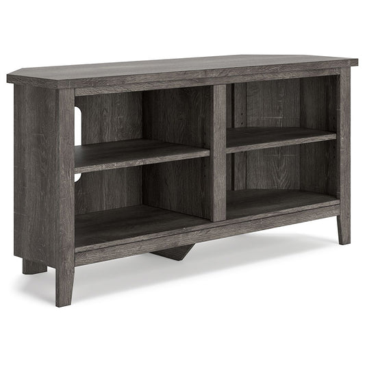 Arlenbry - Gray - Small Corner TV Stand