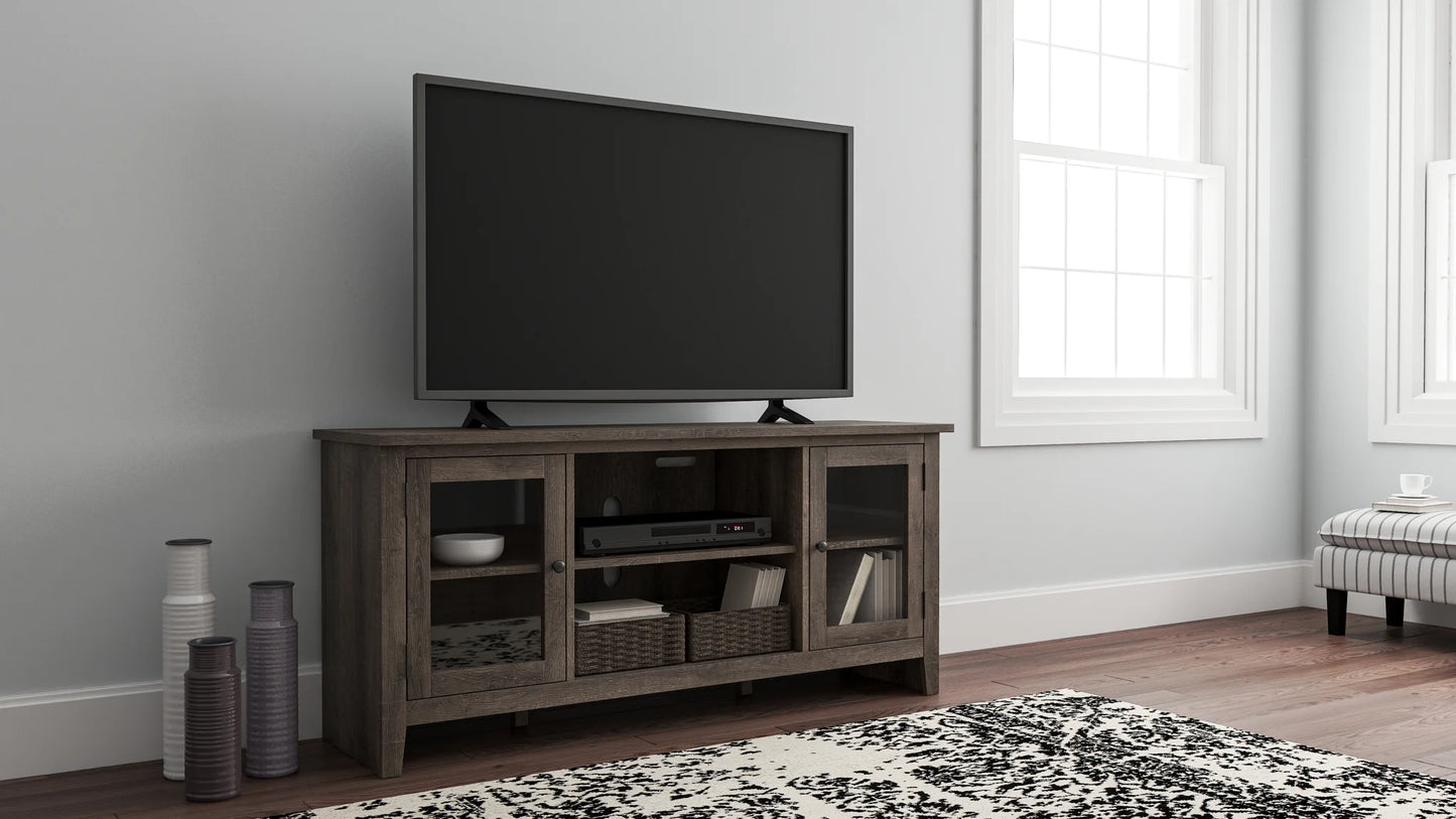 Arlenbry - Gray - LG TV Stand W/Fireplace Option