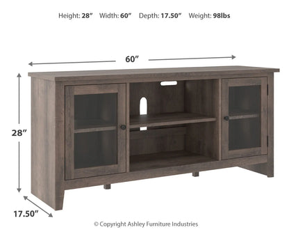 Arlenbry - Gray - LG TV Stand W/Fireplace Option