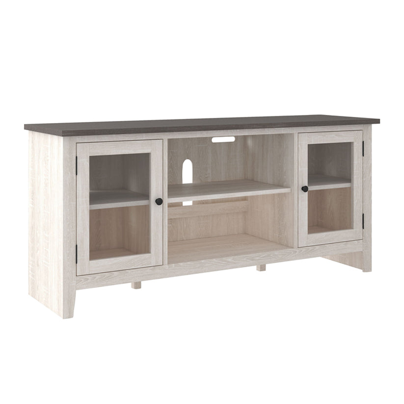 Dorrinson - White - LG TV Stand W/Fireplace Option